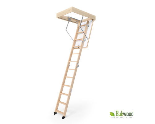 Чердачная лестница Bukwood ECO Mini 100х90 см изготовлена из высококачественных материалов, отличается прочностью, надежностью и удобностью в эксплуатации. Компактные размеры лестницы обеспечивают возможность ее установк