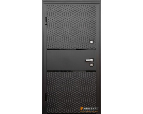 Входные двери модель 368 Loriana (цвет Черная шагрень + белый) комплектация Safe.  Дверное полотно изготавливается из металла 1,5 мм и комплектуется двумя МДФ накладками толщиной 16 мм, что придает необходимый уровень те