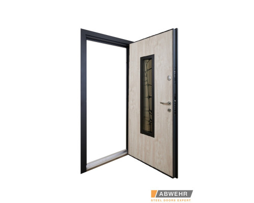 Вхідні двері модель Solid Glass комплектація Defender   Гнутий двоступеневий профіль забезпечує щільне прилягання дверного полотна до короба, завдяки чому досягається високий рівень тепло та шумоізоляції. Товщина коробу