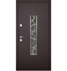 Дверь ABWEHR -  408 Solid Glass (коричнева) - входные двери