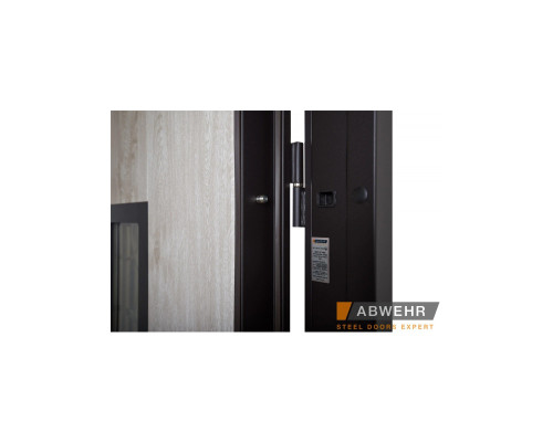Вхідні двері модель Solid Glass (колір Ral 8019T) комплектація Defender   Гнутий двоступеневий профіль забезпечує щільне прилягання дверного полотна до короба, завдяки чому досягається високий рівень тепло та шумоізоляці