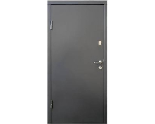 Вхідні двері Qdoors (вулиця) - Метал/МДФ. Колір: зовнішня накладка графіт, внутрішня накладка - дуб вулканічний.