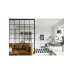 Межкомнатная Перегородка LOFT 1 СТАЦИОНАРНАЯ  из стали и стекла