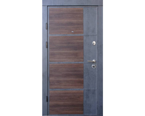 Входная дверь Qdoors  - серия Премиум. Модель Бостон - М - цвет внутренней накладки - бетон светлый, цвет наружной стороны - бетон темный.Полотно  и коробка наполнены минеральной ватой что послужит  максимальной шумоизол