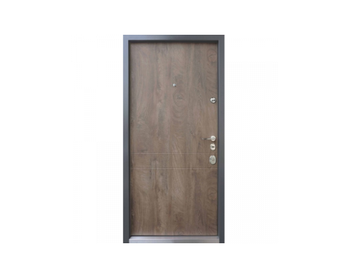 Входная дверь Qdoors  - серия Авангард. Модель Франк М - цвет внутренней спил дерева конячный, цвет наружной стороны -  спил дерева конячный. Полотно  и коробка наполнены минеральной ватой что послужит  максимальной шумо
