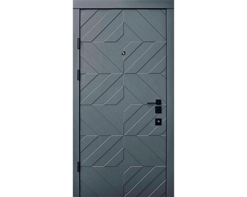 Входная дверь Qdoors  - серия Авангард. Модель Авангард Тиффани - цвет внутренней белая эмаль, цвет наружной стороны -  грифель структуры софт. Полотно  и коробка наполнены минеральной ватой что послужит  максимальной шу