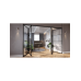Межкомнатная Перегородка LOFT 4 ГАРМОШКА из стали и стекла