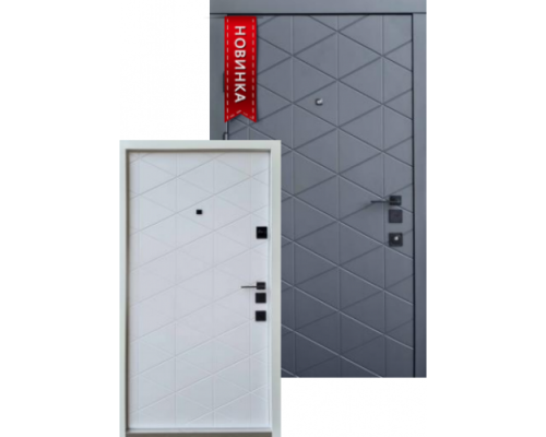 Входная дверь Qdoors  - серия Авангард. Модель Qdoors Авангард Бакарди  - цвет внутренней белая эмаль, цвет наружной стороны -  антрацит Полотно  и коробка наполнены минеральной ватой что послужит  максимальной шумоизоля