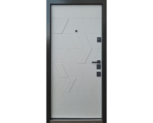 Входная дверь Qdoors  - серия Авангард. Модель Конверс-АК - цвет внутренней накладки грей софт, цвет наружной стороны -  бетон темный. Полотно  и коробка наполнены минеральной ватой что послужит  максимальной шумоизоляци