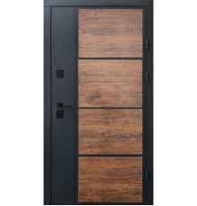Дверь Qdoors Бонд вулиця (декор темне дерево) - входные двери