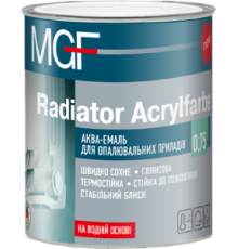 Акваэмаль для отопительных приборов MGF Radiator Acrylfarbe 0,75л