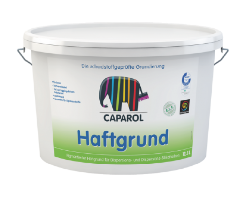 Caparol Haftgrund Адгезионная грунтовка для дисперсионных красок и дисперсионных силикатных красок, для внутренних работ. Минимальные эмиссии, без растворителей. Область применения Специальная грунтовочная краска