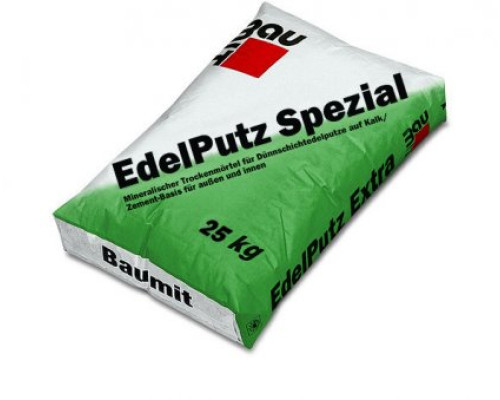 Baumit EdelPutz БАРАШЕК (Минеральная штукатурка Баумит ЕдельПутц БАРАШЕК) Минеральная тонкослойная декоративная штукатурная смесь для нанесения с последующим затиранием со структурой «барашек». Для наружных и внутре
