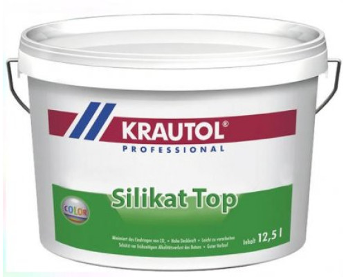 Silikat Top Матовая дисперсно-силикатная краска для окрашивания минеральных поверхностей атмосферостойкая практически не создает напряжения высокопаропроницаема щелоческойкая хорошая укрывистость