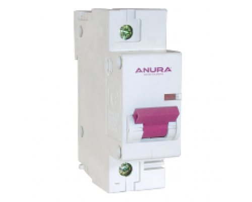 Описание автоматического выключателя Anura – Однофазный, модульный автомат защиты Anura Electric – Подвод питания: сверху и снизу. Номинальные характеристики: – Номинальный ток: 16 Ампер – Характерист