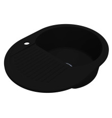 Кухонная мойка YUTA BLACK с 1 отв. под смеситель