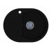 Кухонная мойка YUTA BLACK с 1 отв. под смеситель