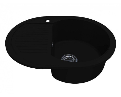 Кухонная мойка YUTA BLACK с 1 отв. под смеситель