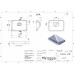 Матовый воронкообразный умывальник ALBENA MIRASOFT привлекает аккуратной глубокой чашей со скошенными бортами. Раковина имеет врезной способ монтажа и легко устанавливается на любую поверхность (дерево, МДФ, акрил). Сан