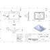 Акуратна прямокутна матова раковина CALIFORNIA MIRASOFT – стильний та практичний елемент інтер'єру. Округлі форми та лінії умивальника створюють ілюзію практично рівної поверхні без поглиблення. Раковина має вр