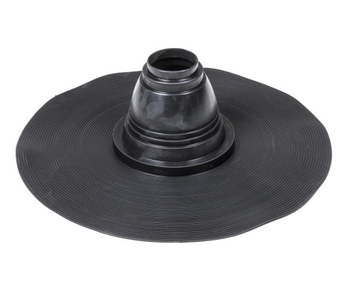 FELT -ROOFSEAL уплотнители из ЭПДМ -резины для битумной кровли.Комплектуются металлическими хомутами STAINLESS. Уплотнители рекомендуется использовать на плоских кровлях (уклон < 11,5°).Размеры: диаметр 12 -875 мм, ширин