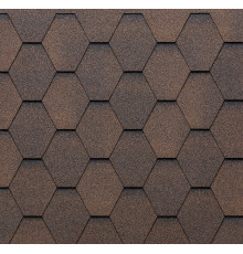 Битумная черепица Eco Roof Hexagonal 239 Mixed Brown
