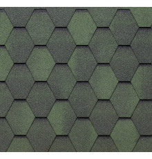 Битумная черепица Eco Roof Hexagonal 279 Mixed Green